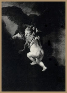 Рембрандт. Похищение Ганимеда