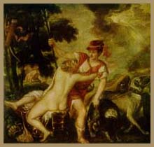 Тициан. Венера и Адонис