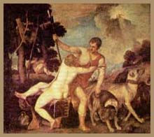 Тициан. Венера и Адонис